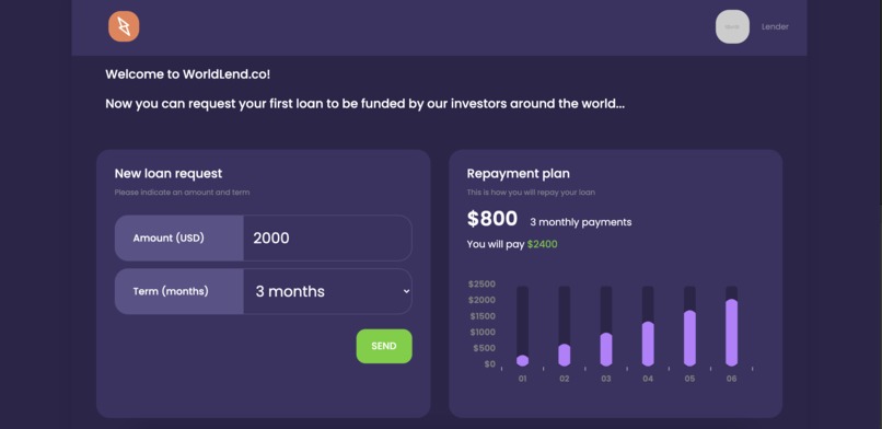 WorldLend – screenshot 1
