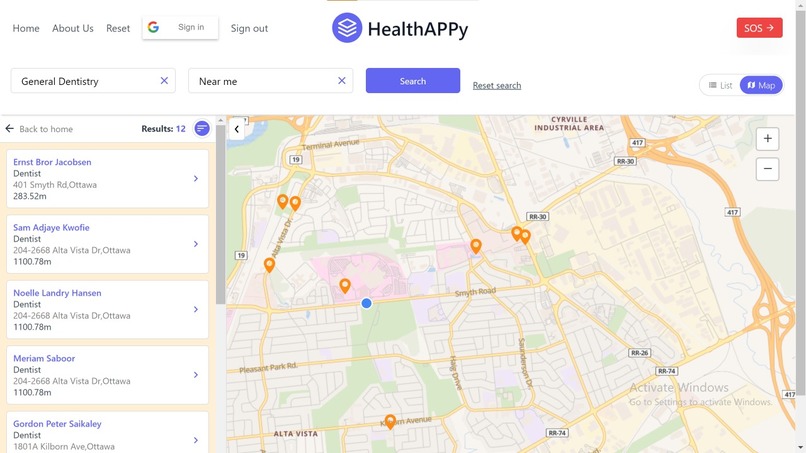 HealthAPPy – screenshot 2