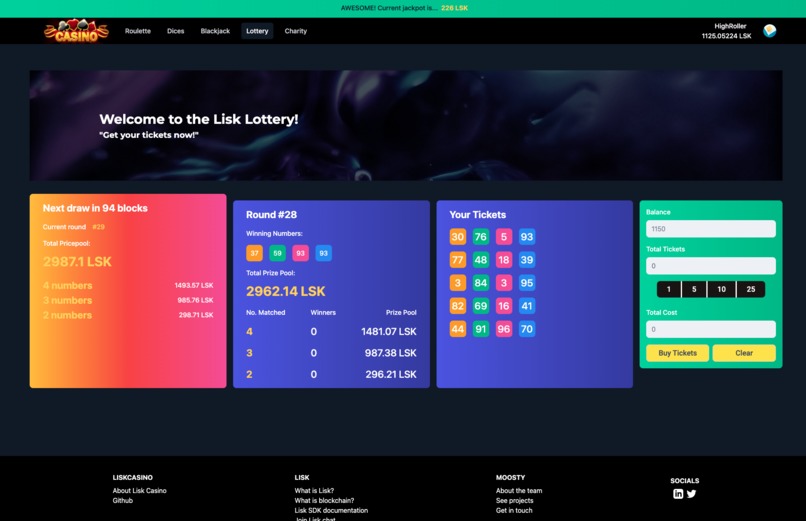 Lisk Casino – screenshot 3