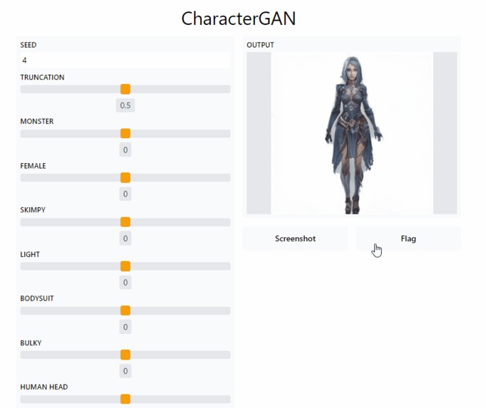 CharacterGAN – screenshot 3