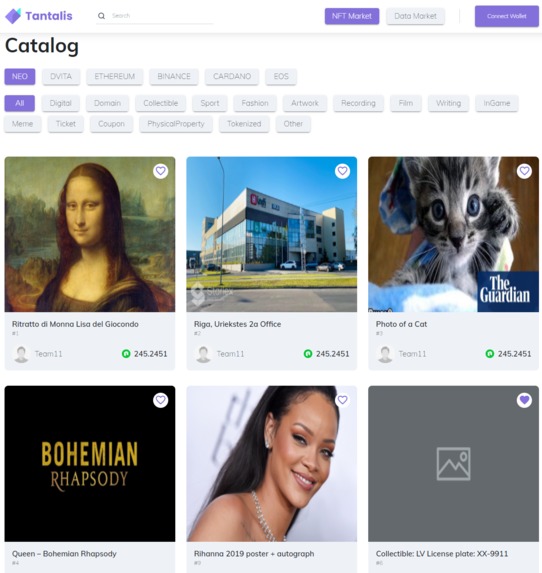 Tantalis - NFT and Data marketplace – screenshot 2