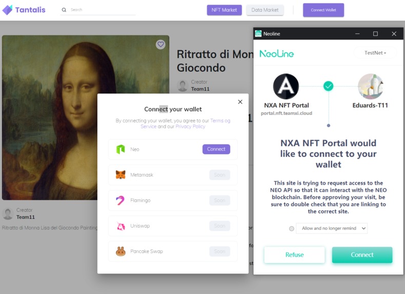 Tantalis - NFT and Data marketplace – screenshot 3