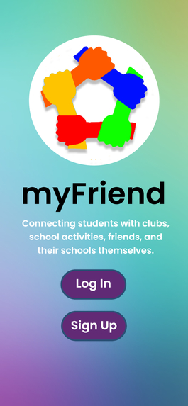 myFriend: Interactive platform to connect students together. – screenshot 1