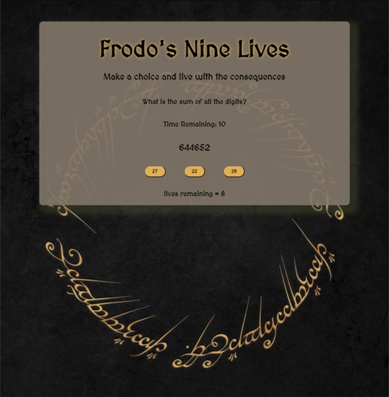 Frodo's Nine Lives – screenshot 3