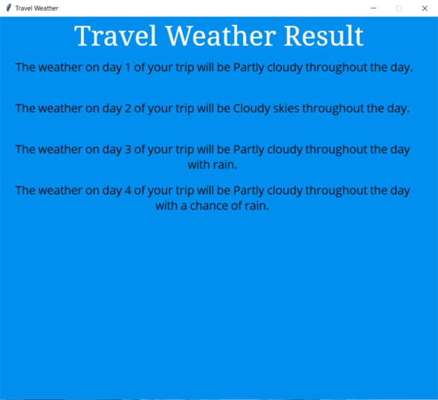 Travel Weather – screenshot 3