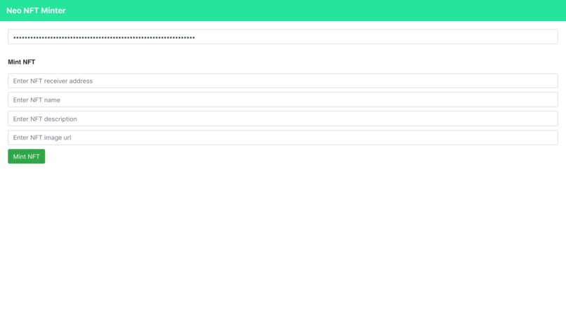 Neo NFT Minter – screenshot 2