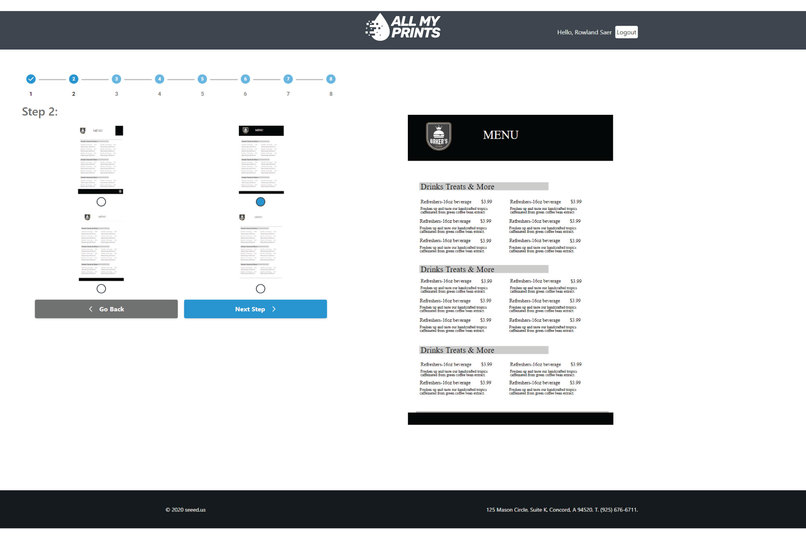 All my prints – screenshot 2