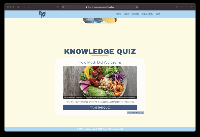 Team 8 - Less is More: The Meat Industry and the Environment – screenshot 5