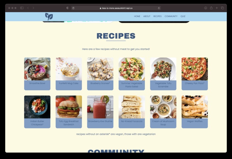 Team 8 - Less is More: The Meat Industry and the Environment – screenshot 3