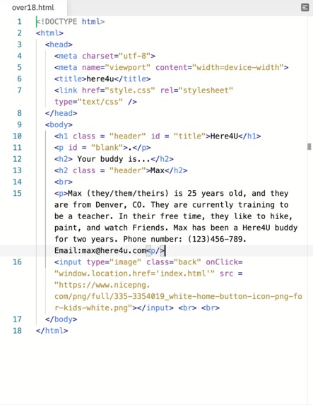 Team 14 - Here4U – screenshot 5