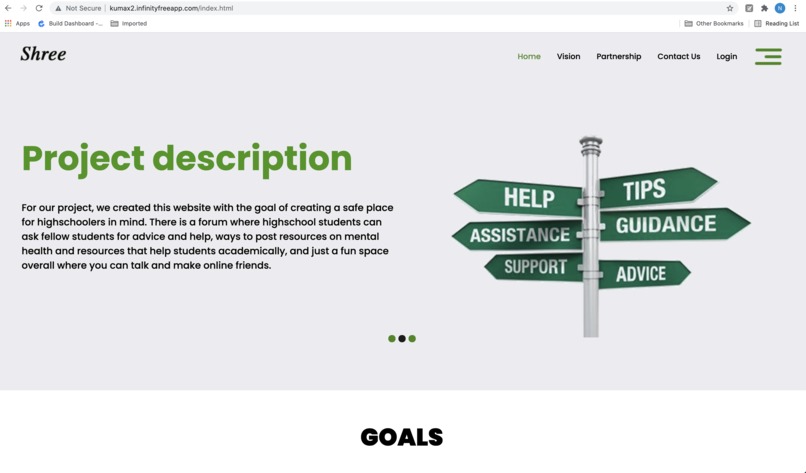 Team 10 - Highschool Hub – screenshot 1