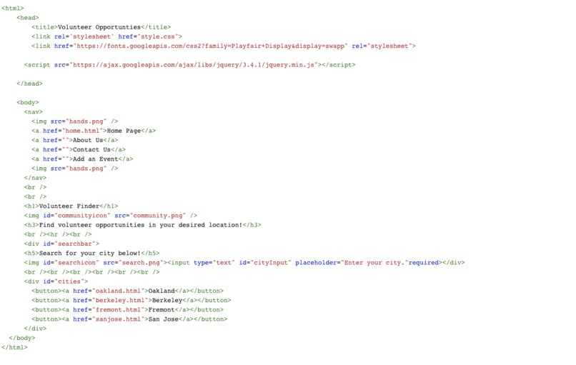 Volunteer Finder – screenshot 1