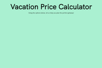 Vacation Calculator