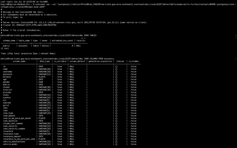 TheSQLBank – screenshot 1