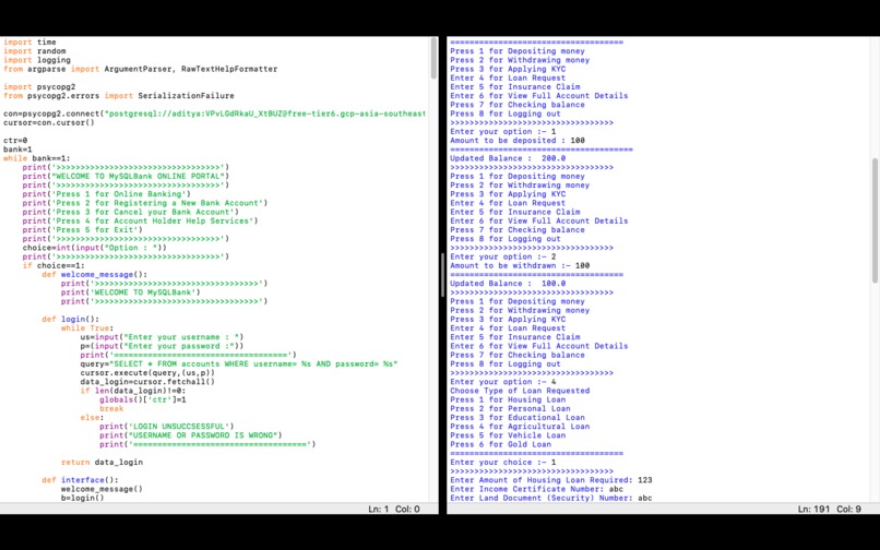 TheSQLBank – screenshot 4