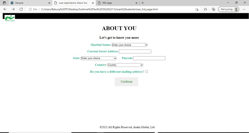 Aadni Loan Application System – screenshot 4