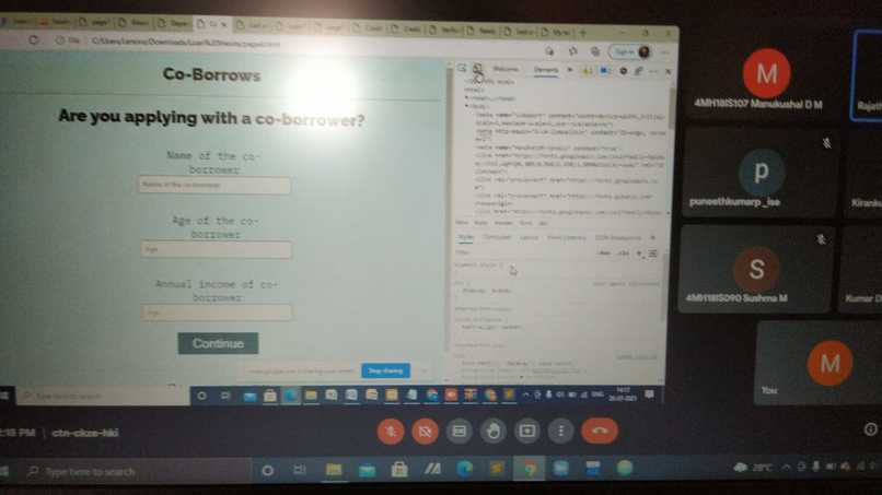 Loan management system – screenshot 1