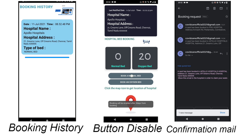 CovidCare+ – screenshot 2