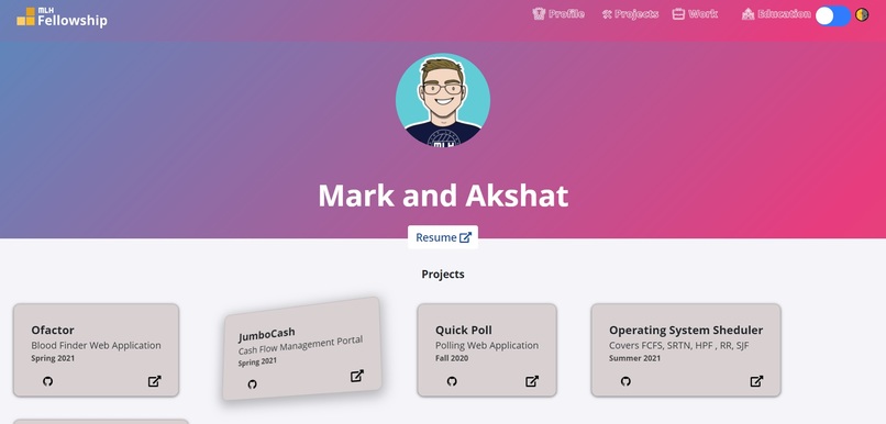 Personal Portfolio – screenshot 3