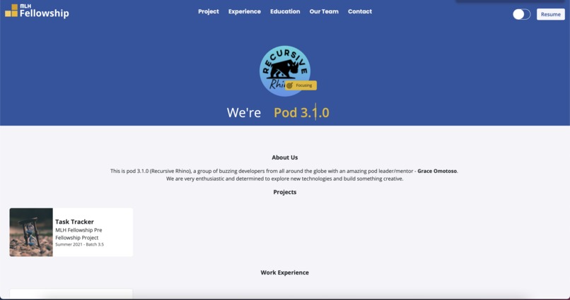 Portfolio Website – screenshot 1