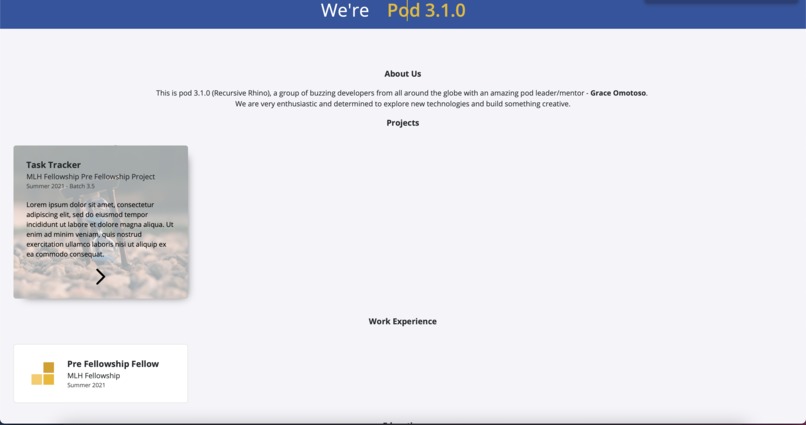Portfolio Website – screenshot 2