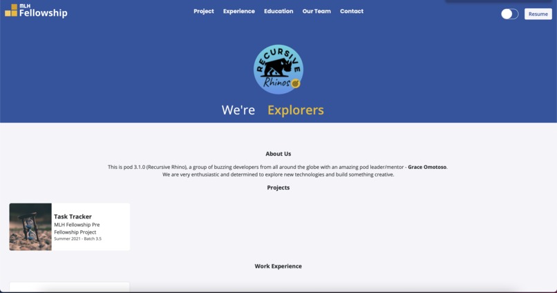 Portfolio Website – screenshot 3