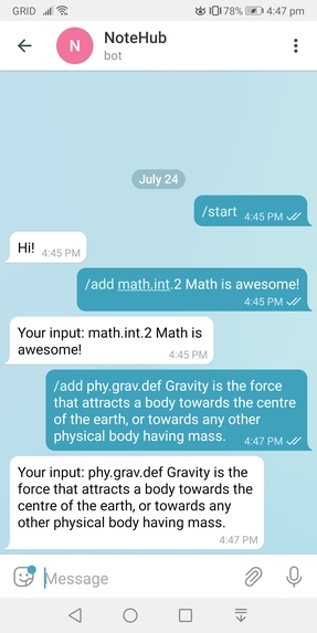 NoteHub – screenshot 2