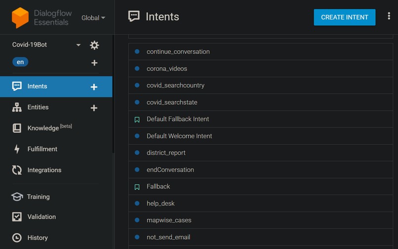 Covid-19 bot – screenshot 3