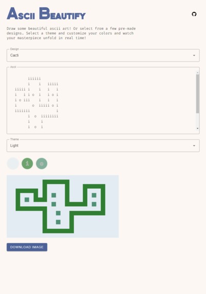 asciibeautify – screenshot 1