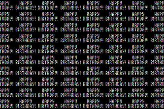 Happy Birthday Generative Art