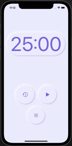 iOS Timer App – screenshot 1