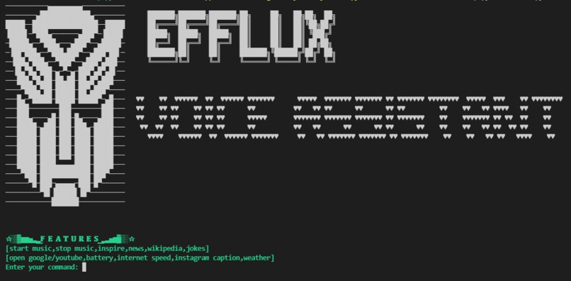 EFFLUX Voice Assistant – screenshot 1