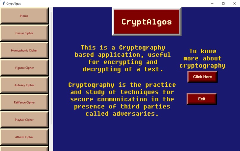 CryptAlgos – screenshot 1