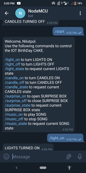 IOT BirthDAY Cake – screenshot 2
