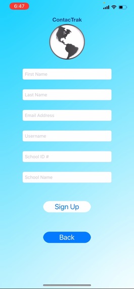 ContacTrak – screenshot 2