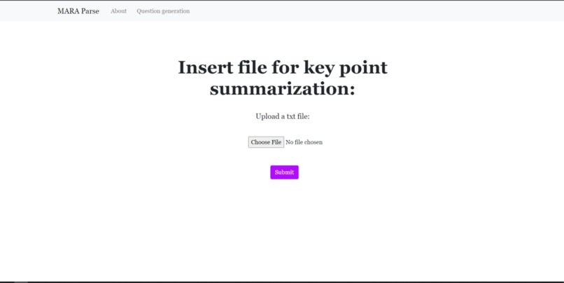 MARA Parse – screenshot 3