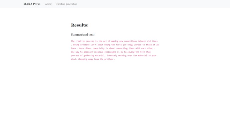 MARA Parse – screenshot 4