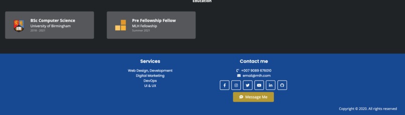 MLH Portfolio Project – screenshot 4