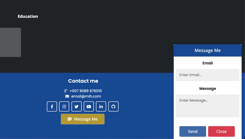MLH Portfolio Project – screenshot 5