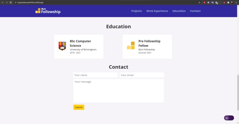Portfolio Website – screenshot 5