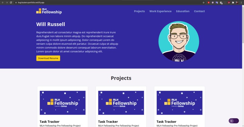 Portfolio Website – screenshot 1
