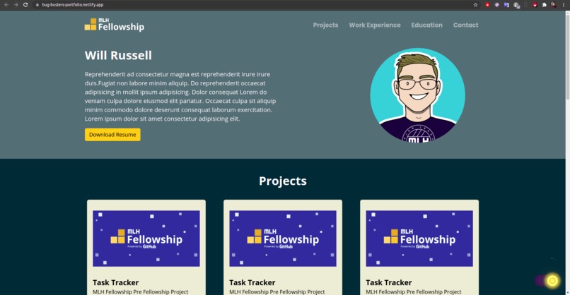 Portfolio Website – screenshot 2