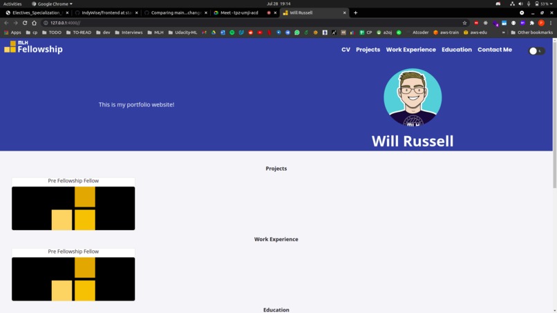 Portfolio Website – screenshot 4
