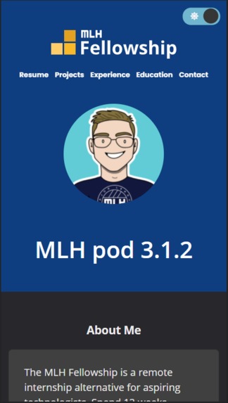 MLH Pre-Fellowship Portfolio  – screenshot 3