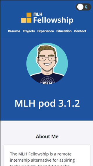 MLH Pre-Fellowship Portfolio  – screenshot 4