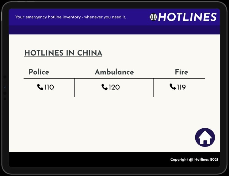 Hotlines – screenshot 2