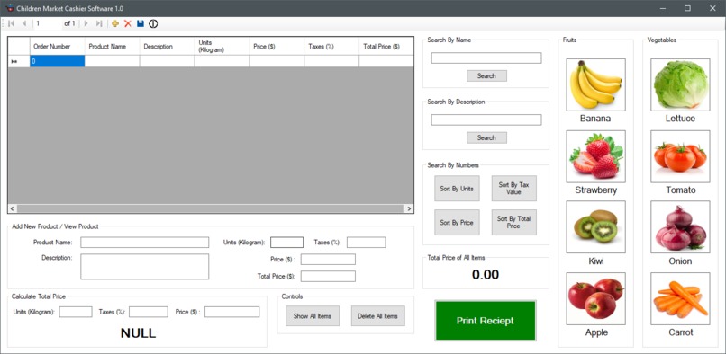 Children Market Cashier Software – screenshot 1