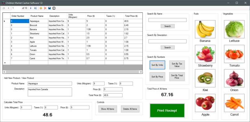 Children Market Cashier Software – screenshot 5
