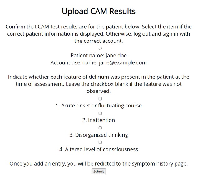 Delirium Symptom Center – screenshot 3