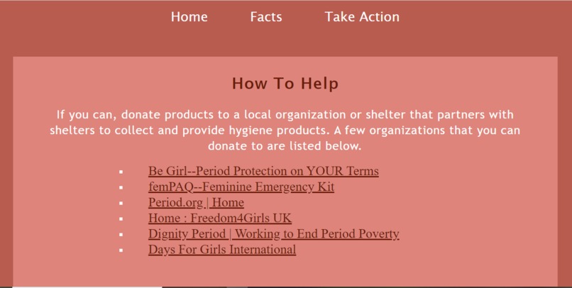 Period Poverty – screenshot 3